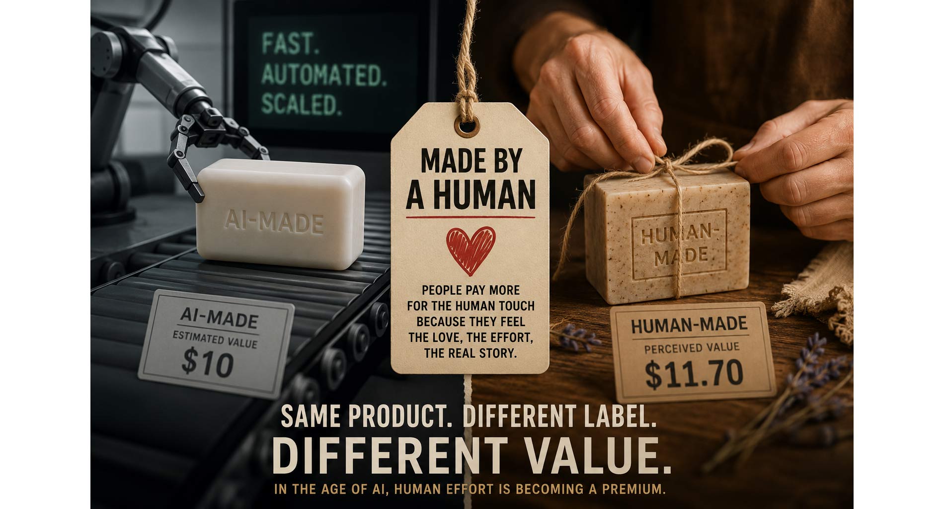 Why "Made by a Human" Is Turning Into a Price Tag