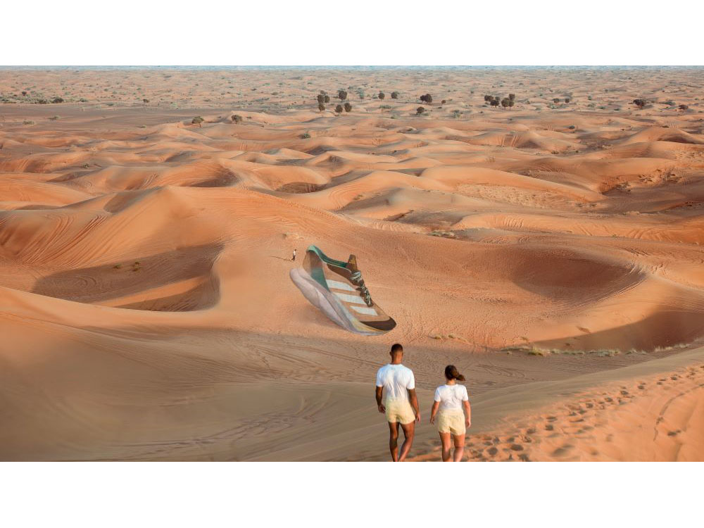 An exciting collaboration between adidas Arabia and earth artist David Popa Image
