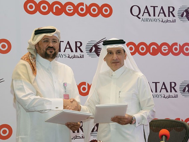 Ooredoo and Qatar Airways Sign Agreement Image