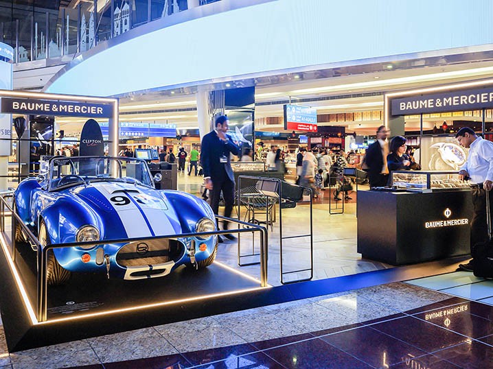JCDecaux & Dubai Airports partner with Baume & Mercier to bring the most iconic sport car in the world to Dubai International Image