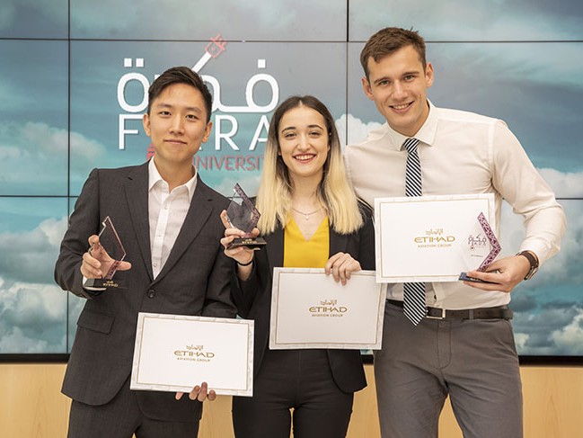 Students from NYU Abu Dhabi Win Etihad’s Fikra University Competition Image